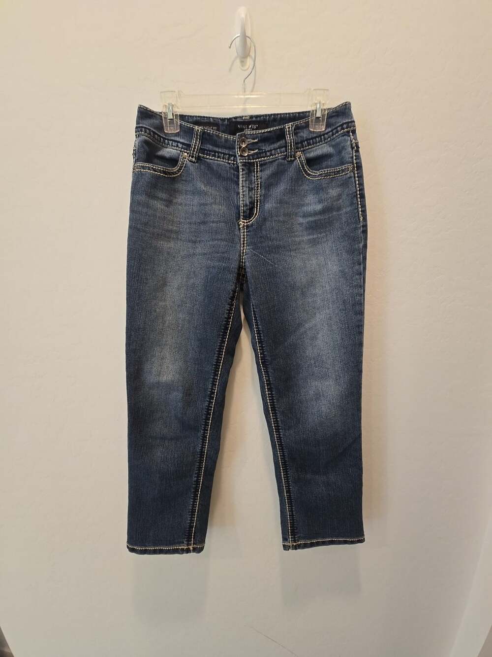 Nine West Date Night Fit Jeans Size 29/8 Embellished